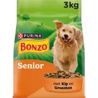 Een afbeelding van Bonzo Senior met kip en groenten