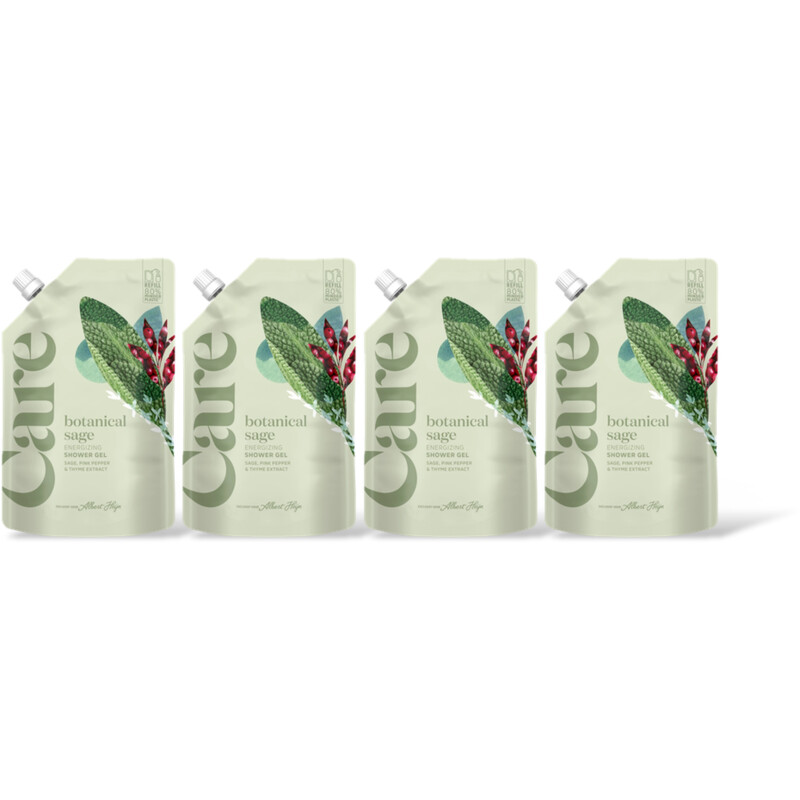 Care Botanical sage shower gel refill 4-pack