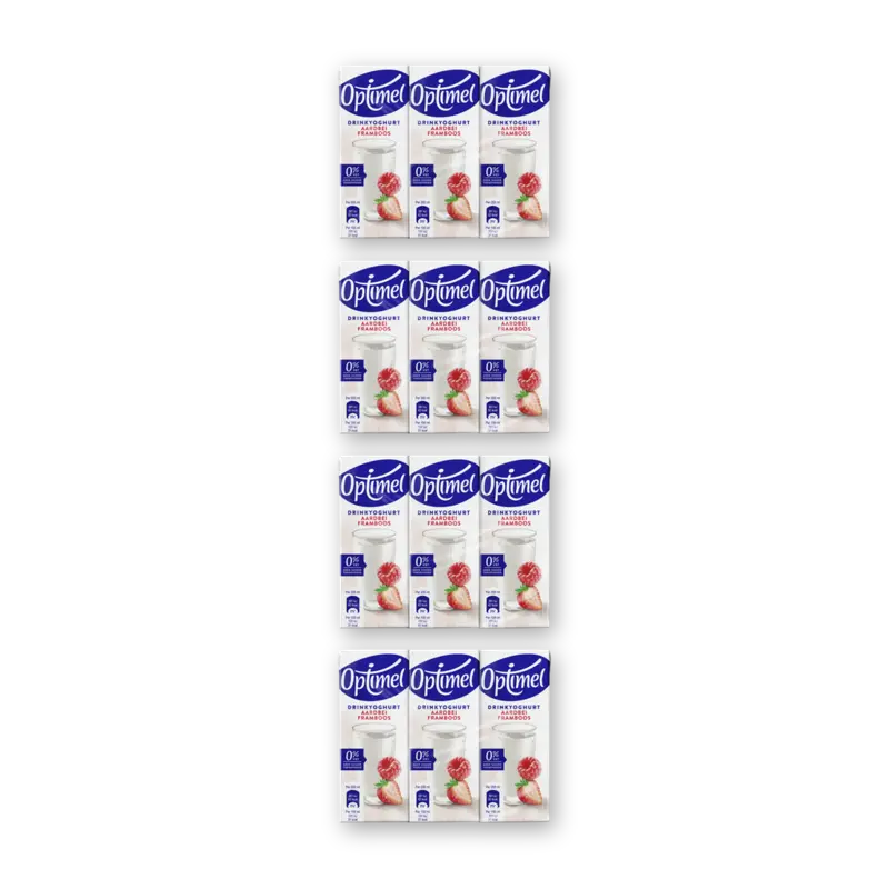 LL drinkyoghurt aardbei framboos 4-pack