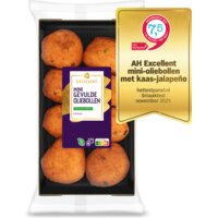Een afbeelding van AH Excellent Mini gevulde oliebollen kaas jalapeno