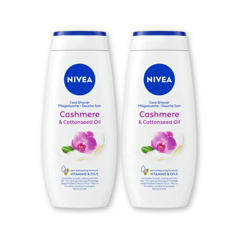 NIVEA Cashmere & cottonseed oil douchegel 2pck