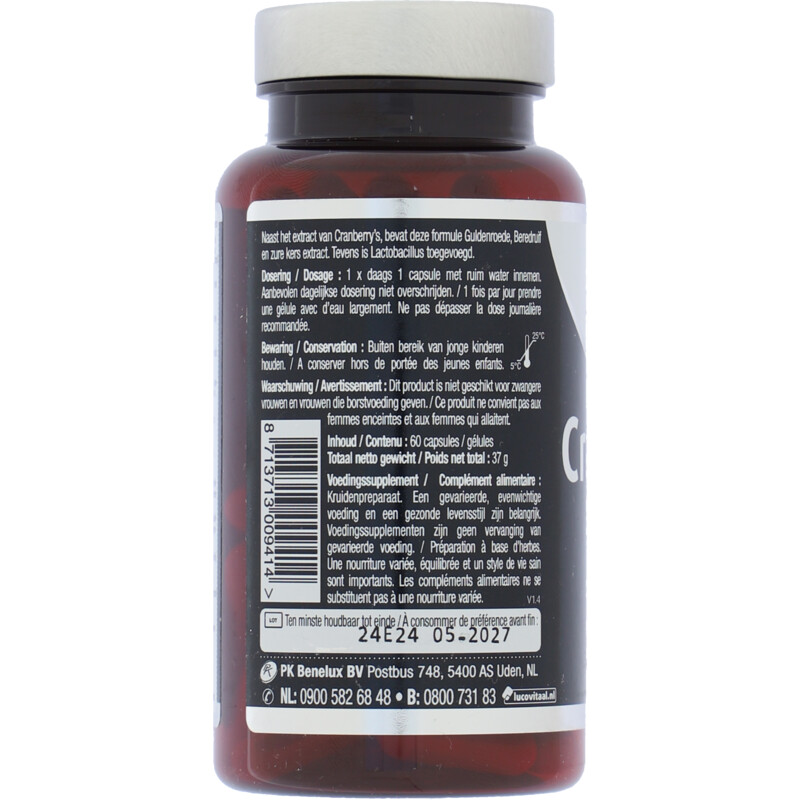 Een afbeelding van Lucovitaal Cranberry met x-tra lactobacillus