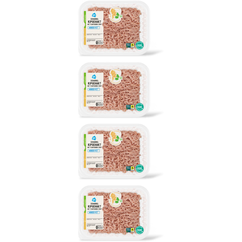 AH Kipgehakt minder vet 4-pack