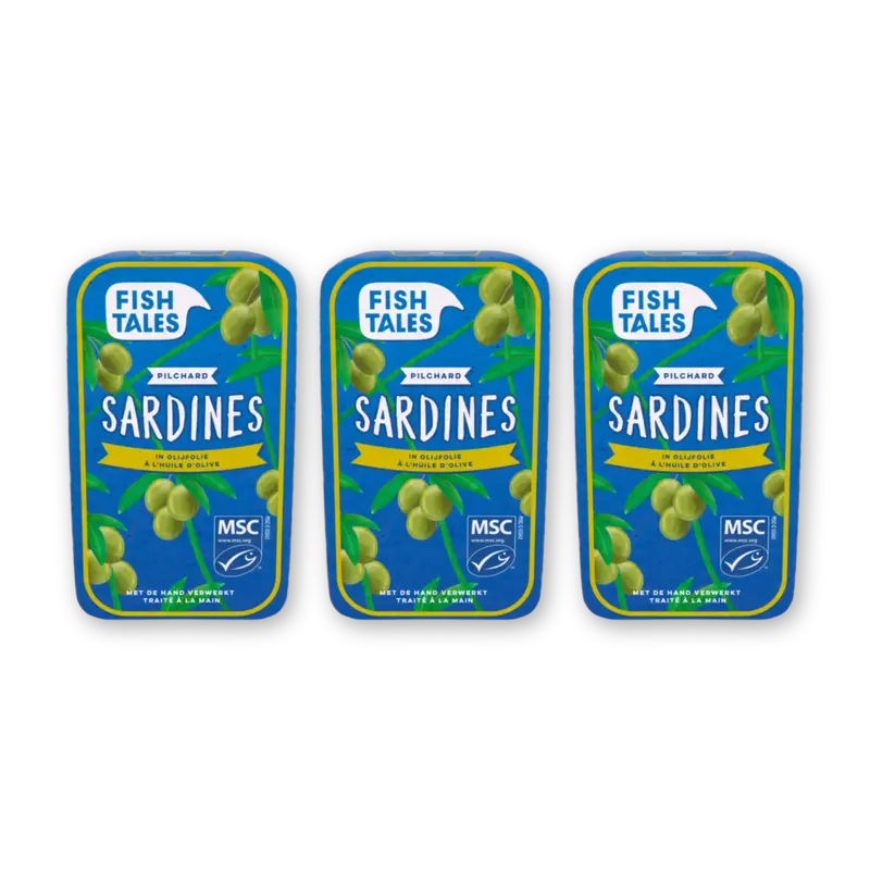 Fish Tales Sardines in olijfolie 3-pack