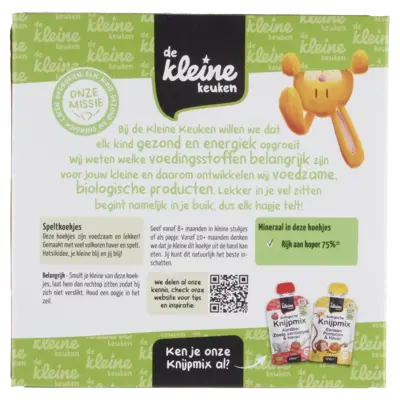pdp-image-De Kleine Keuken Biologische speltkoekjes 8m+