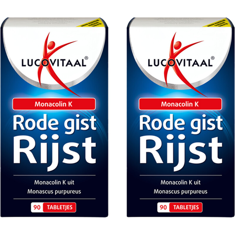 Een afbeelding van Lucovitaal Rode gist rijst 3mg 2-pack