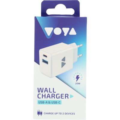 pdp-image-VOYA Wall charger USB-A & USB-C