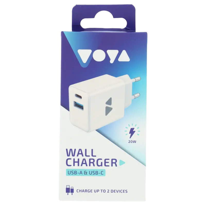 VOYA Wall charger USB-A & USB-C