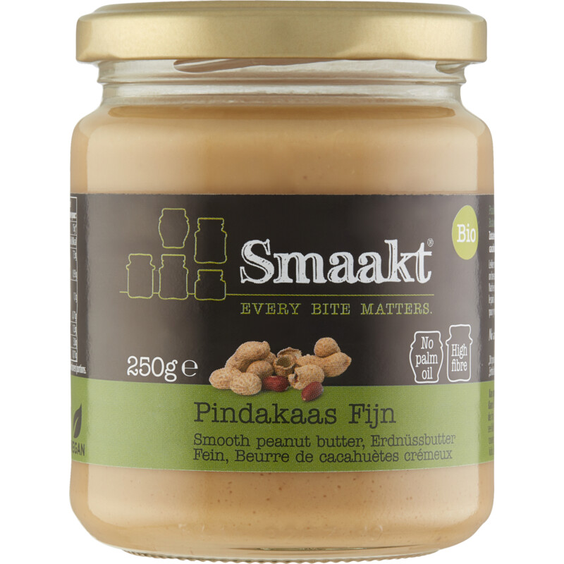 Een afbeelding van Smaakt Pindakaas fijn