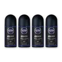 NIVEA Men deep carbon anti transpirant rol 4pk