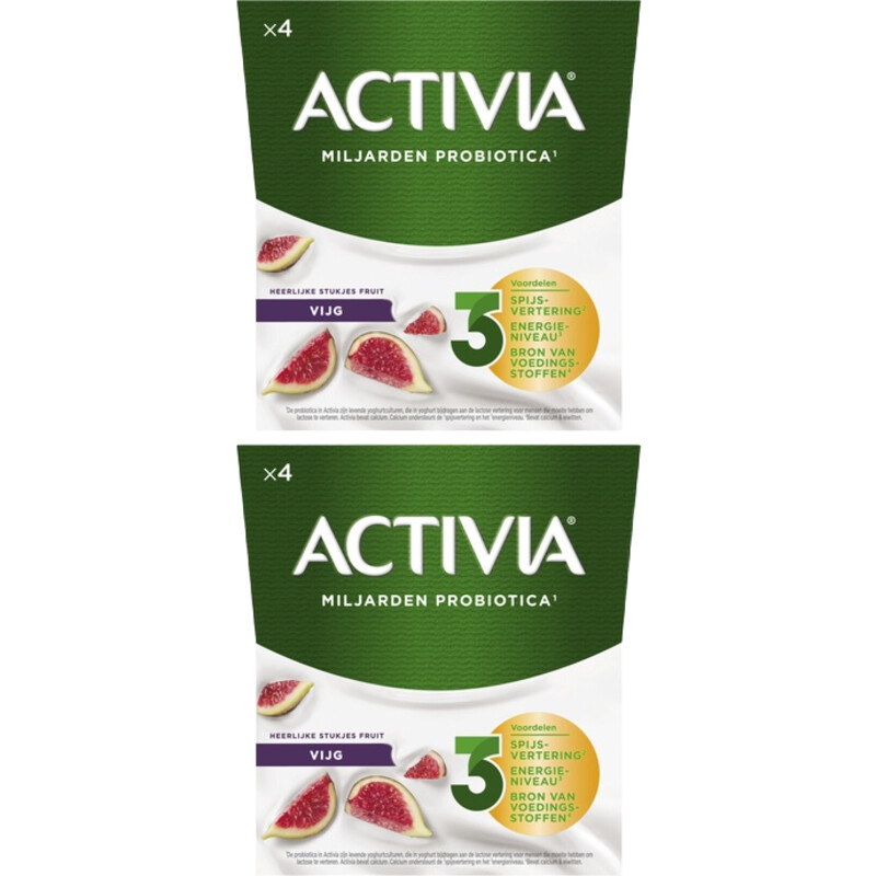 Een afbeelding van Activia Yoghurt vijg 2-pack