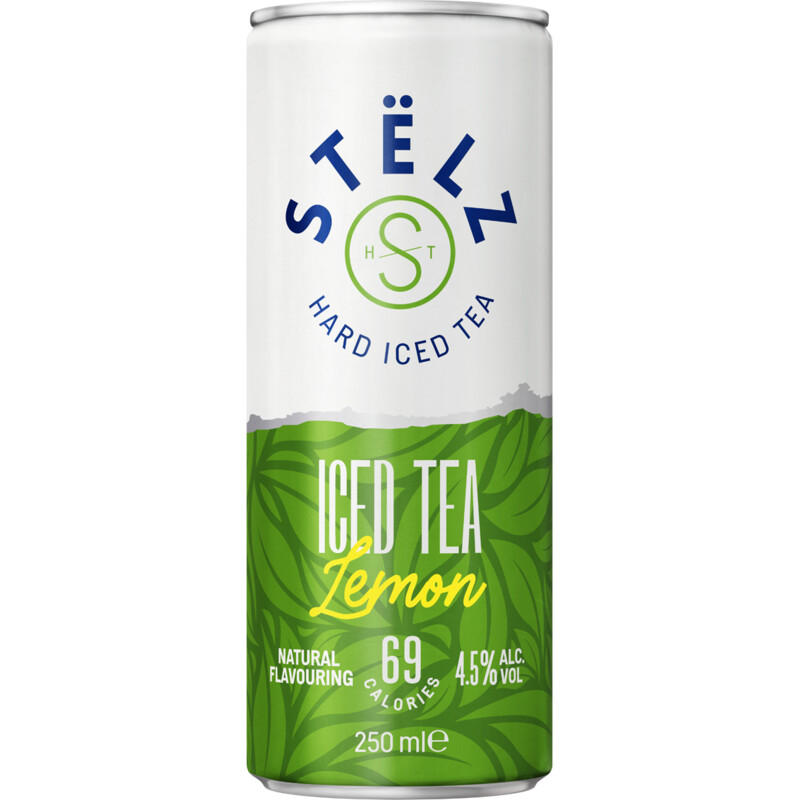 Stëlz Hard iced tea green tea lemon