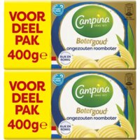 Campina Botergoud roomboter ongezouten 2-pack