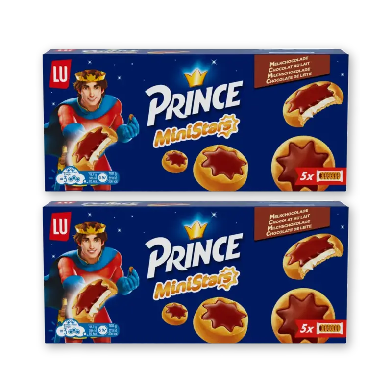 Prince ministars melkchocolade 2-pack