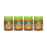 AH Terra Plantaardig bio 100% pindakaas 4-pack