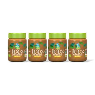 pdp-image-AH Terra Plantaardig bio 100% pindakaas 4-pack