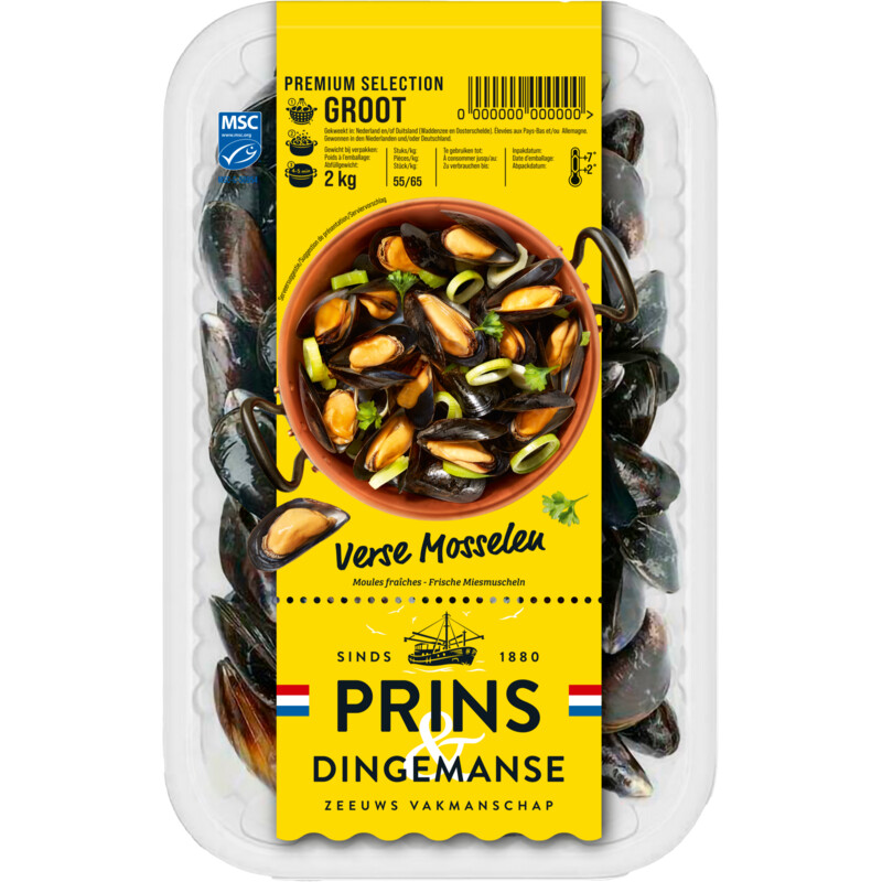 Een afbeelding van Prins & Dingemanse Verse mosselen
