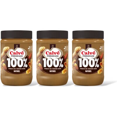 pdp-image-Calvé Pindakaas 100% pinda's fijn 3-pack