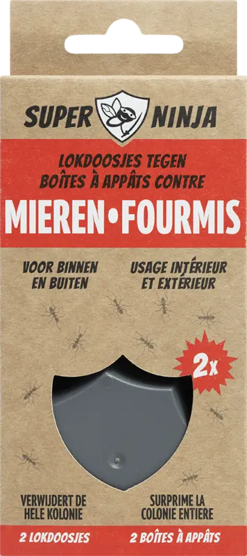 Super Ninja Lokdoosjes tegen mieren
