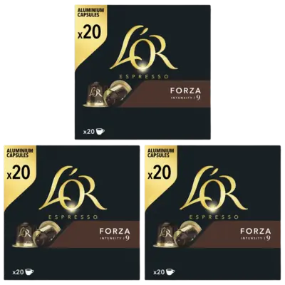 pdp-image-L'OR Espresso forza capsules 3-pack