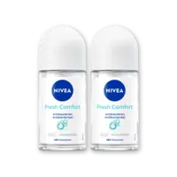 NIVEA Fresh comfort deodorant roller 2-pack