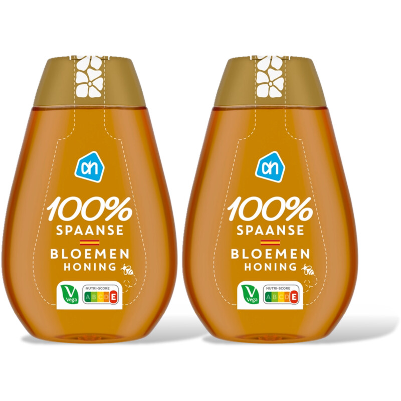 AH 100% Spaanse bloemenhoning 2-pack
