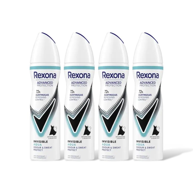 Rexona Invisible aqua anti-transpirant 4-pack