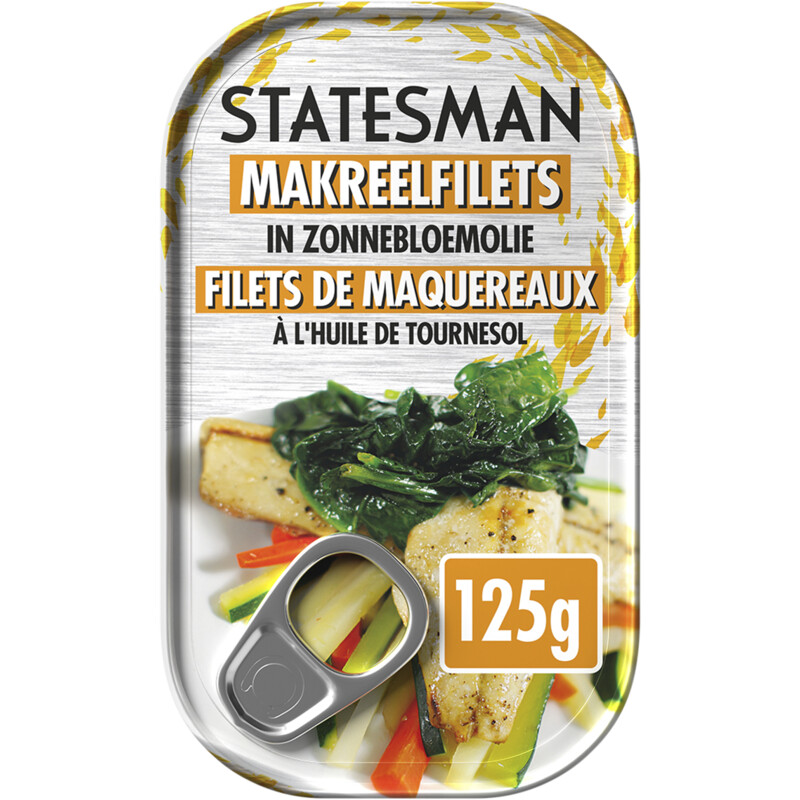 Een afbeelding van Statesman Makreelfilets in zonnebloemolie
