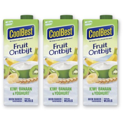 pdp-image-CoolBest Fruit ontbijt kiwi banaan yoghurt 3pck
