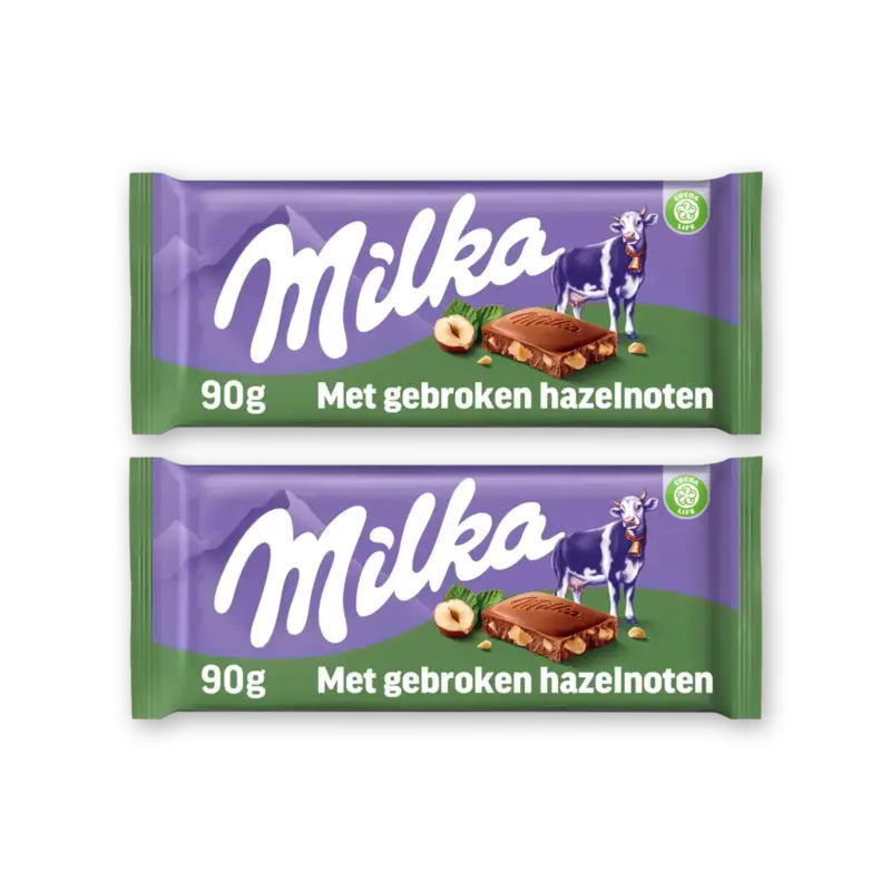 Chocoladereep gebroken hazelnoten 3-pack