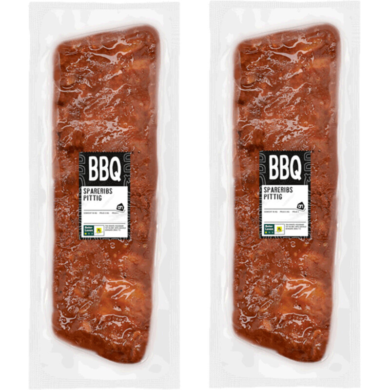 Een afbeelding van AH Spareribs pittig 2-pack