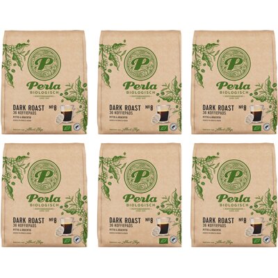 pdp-image-Perla Biologisch Dark roast koffiepads 6-pack
