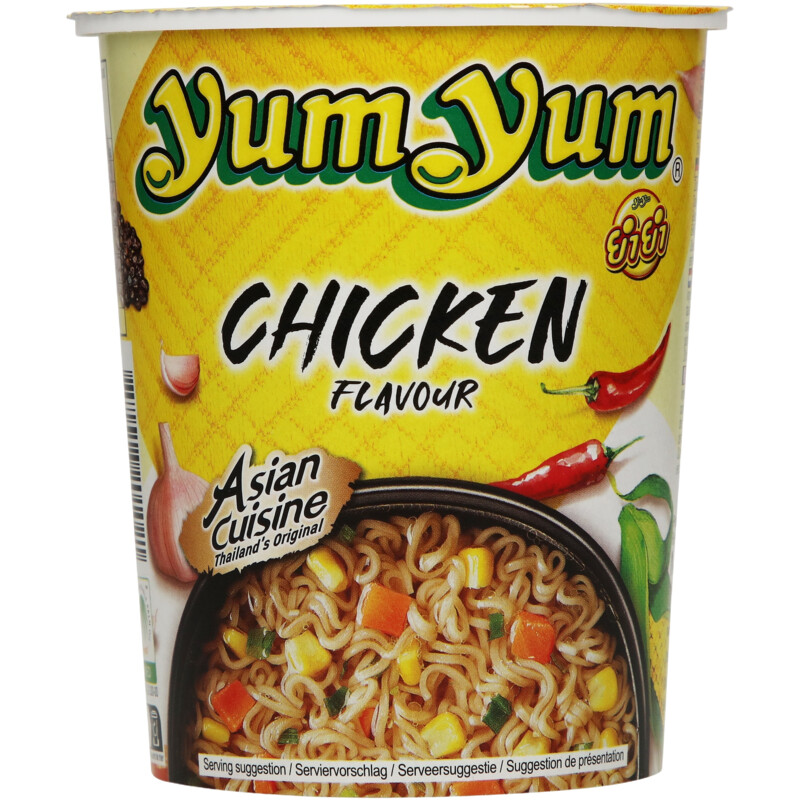 Een afbeelding van Yum Yum Chicken flavour instant noodles