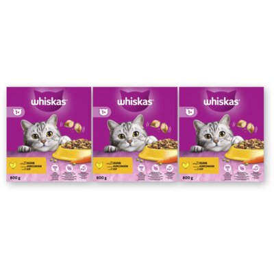 pdp-image-Whiskas 1+ Brokken met kip 3-pack