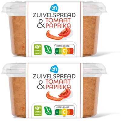 AH Zuivelspread tomaat paprika 2-pack