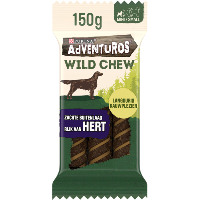 Een afbeelding van Adventuros Wild chew met hert hondensnack mini