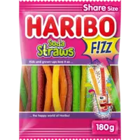 Haribo Soda straws f!zz zuur