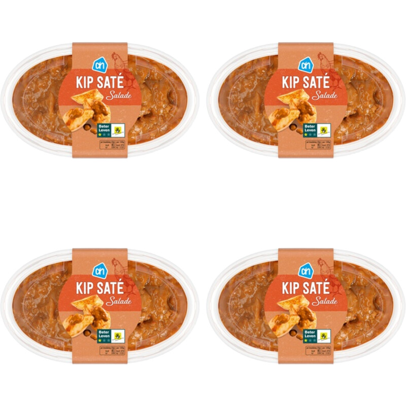 Een afbeelding van AH Kip sate salade 4-pack