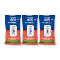 Blue Wonder Disinfect & cleaning wipes 3-pack