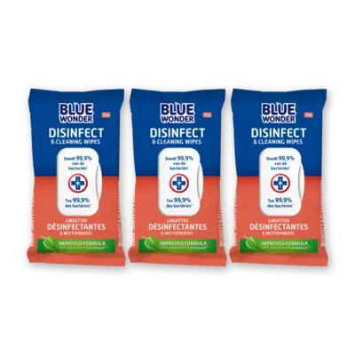 pdp-image-Blue Wonder Disinfect & cleaning wipes 3-pack