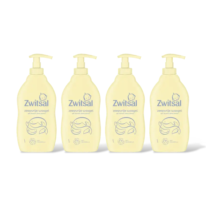 Baby zeepvrije wasgel 4pck