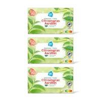 AH Groene thee citroengras aardbei 3-pack