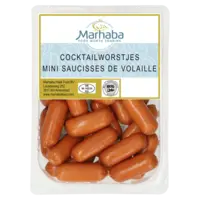 Marhaba Cocktailworstjes mini saucisses volaille