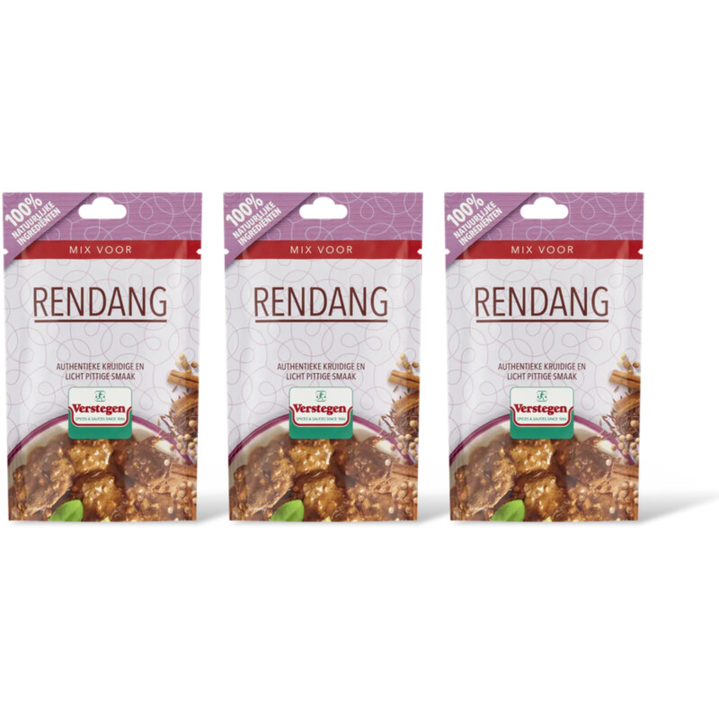 Verstegen Kruidenmix voor rendang 3-pack