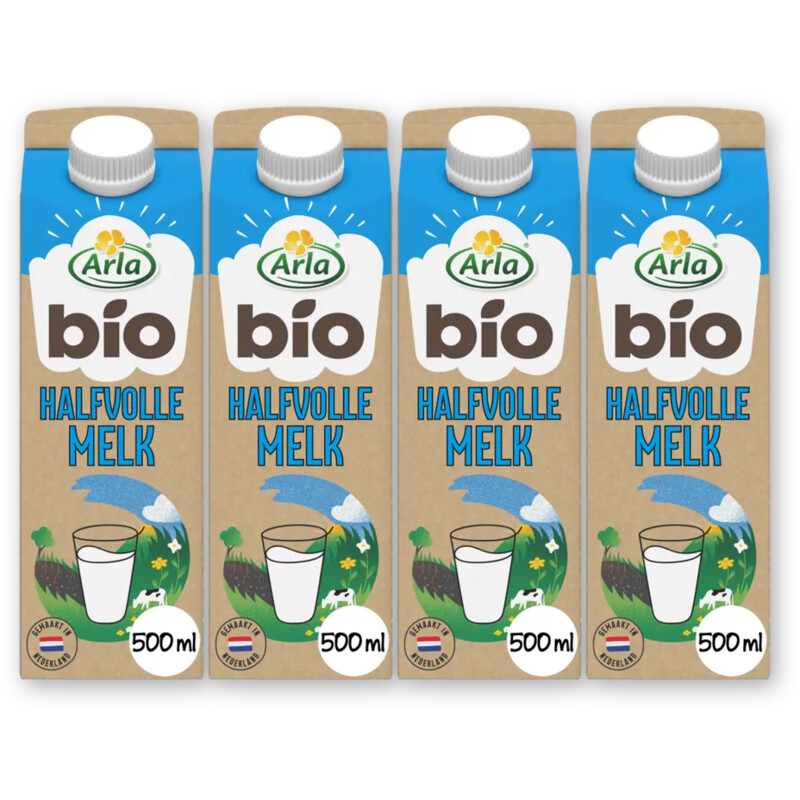 Arla Biologisch halfvolle melk 4-pack