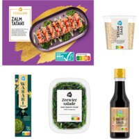 Een afbeelding van AH Excellent Zalmtataki pakket