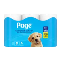 Page Compleet schoon toiletpapier