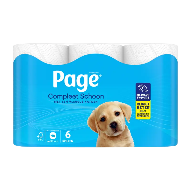 Compleet Schoon Toiletpapier 6-rollen