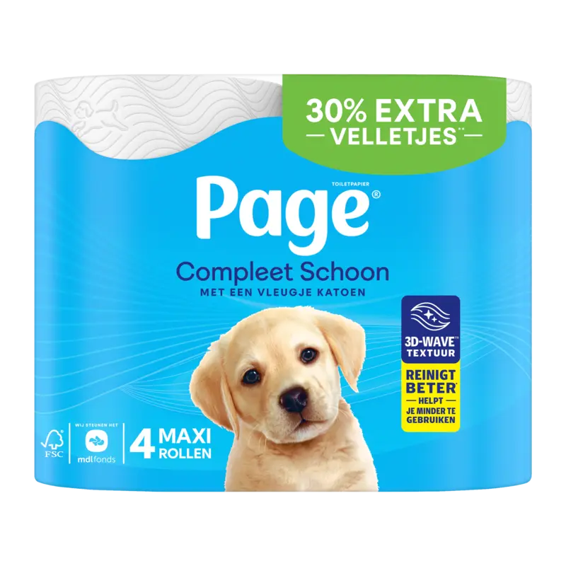 Compleet Schoon Toiletpapier Maxi 4-rollen
