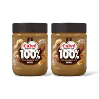 Calvé 100% Naturel pindakaas 2-pack